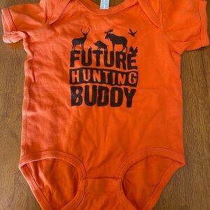 Rabbit Skins Orange "Future Hunting Buddy" Graphic One-Piece
